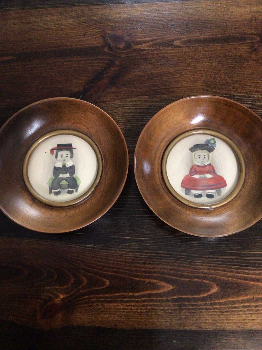 Vintage round pictures by Marian Foster Curtiss